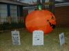 Great Pumpkin rising out of graveyard