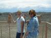 Megan and Monica at Meteor Crater