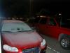 The Dollar Rental lot in Tallahassee - Cold - Our red Durango