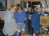 Megan, Monica, and Diana lighting Hanukah candles